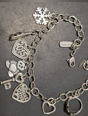 HUGE James Avery 8 Pc Charm Lot  Some  Retired  Sterling Silver 925